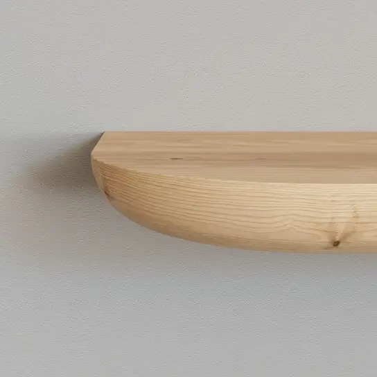 Wandplank rond rond - Grenen - 25 mm dik Weekendaanbieding